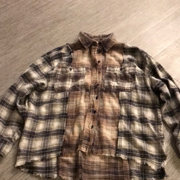 BDG two tone boyfriend oversized flannel - Picture 1 of 5
